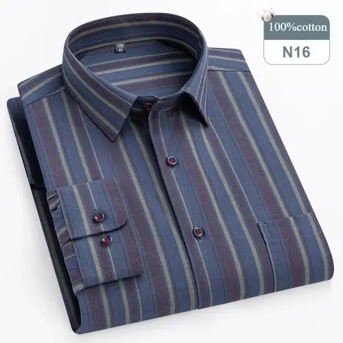 Image de Chemise Homme Grande Taille 14XL - Coton 100% Ajustée & Élégante
