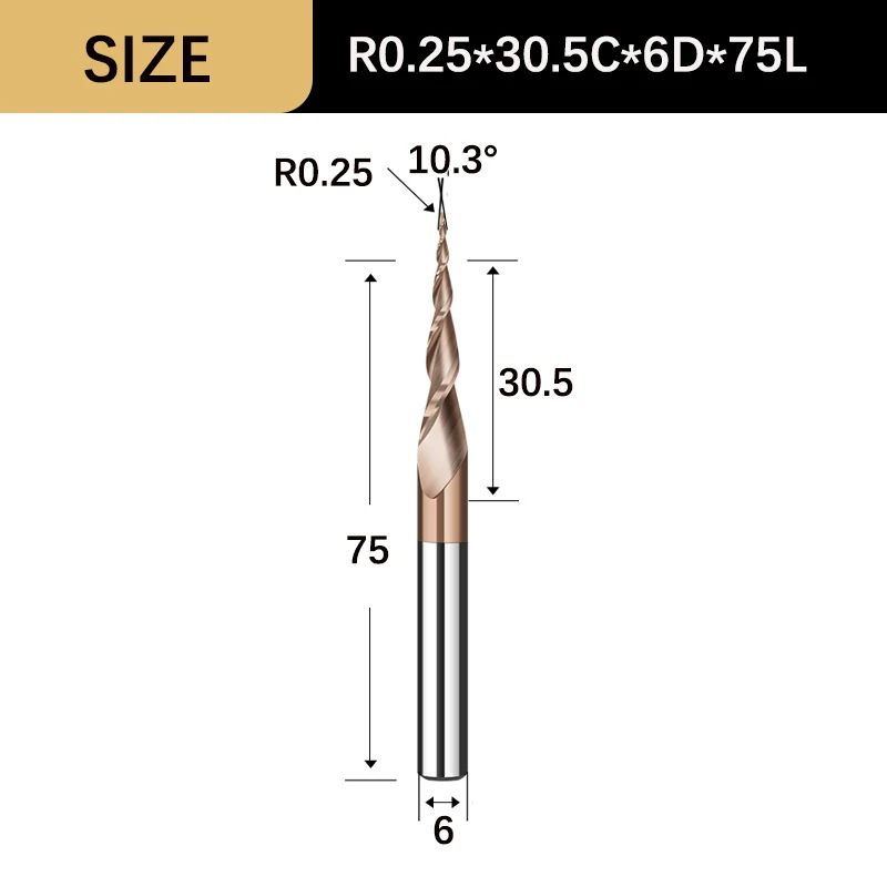 R0.25x30.5Cx6Dx75L