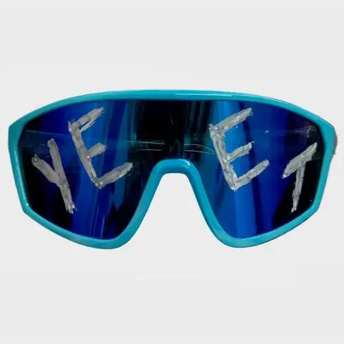 Image de Lunettes de Soleil Bleues pour Enfants - Style Moto Sport