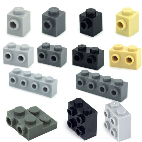 Image de Blocs de Construction Créatifs avec Goujon - Compatible 1x1, 1x2, 1x4