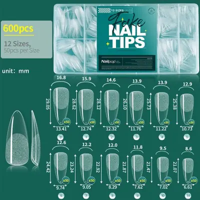 Image de Faux Ongles Gel - 600 Pièces Ultra Résistants