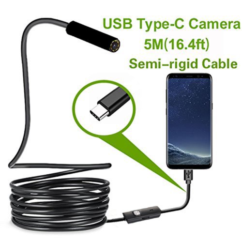 Afbeelding van Type-C Android USB Endoscoopcamera 7,0 mm met Harde Kabel – Compacte Minicamera voor PC en Smartphone, Ideaal voor Inspectie en Reparatie