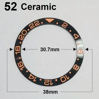 Image de Lunette Céramique 38-40mm - Montre Lumineuse & Élégante