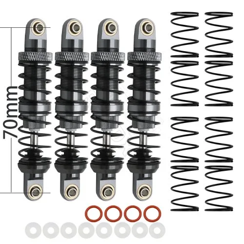 4PCS grijs 70mm