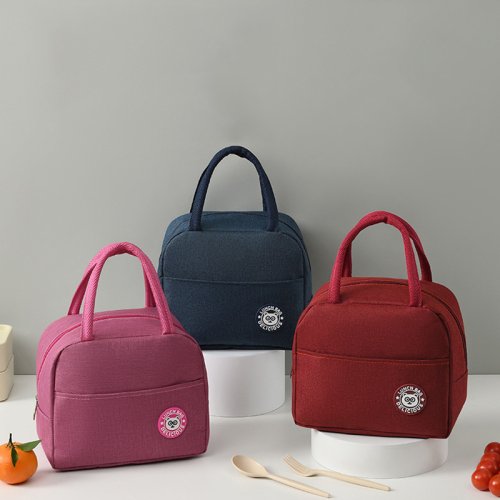 Image of Stylish Insulated Lunch Bag for Kids – Large Capacity Thermal Tote for Picnics, School, Office & Outdoor Adventures