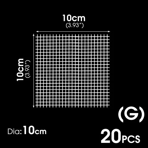 G x 20 pezzi-10 cm-quadrato