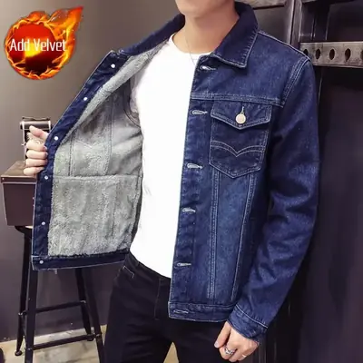 Image de Manteau en Jean Homme Rembourré - Chaud & Stylish