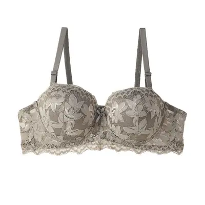 Image de Bralette Push-Up Floral en Dentelle - Soutien-Gorge Doux & Élégant