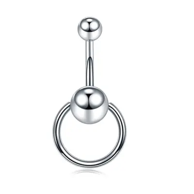 Image de Anneau Nombril en Acier Chirurgical - Piercing Ventre Élégant