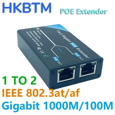 Extendeur PoE Gigabit 2 Ports - Jusqu'à 100m
