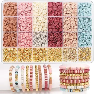 Image de Kit Bracelets Perles d'Argile - Création de Bijoux DIY