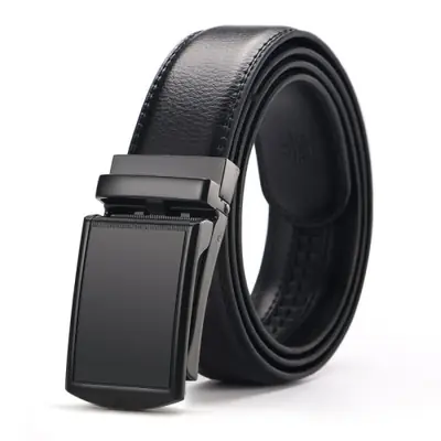 Image de Ceinture Homme en Cuir Véritable - Boucle Automatique