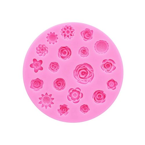 Imagen de Molde de silicona con flores, funda de teléfono de resina con flores, cuerda para la cabeza, tarjeta...