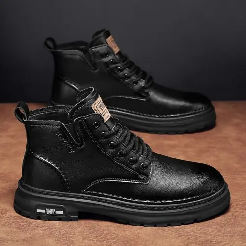 Image de Bottines Hommes Cuir Luxe Rétro Britanique 2025
