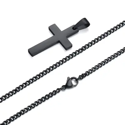 Image de Collier Croix Homme - Style Décontracté & Robuste