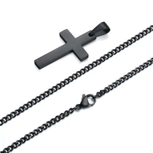 Image de Collier Croix Homme - Style Décontracté & Robuste