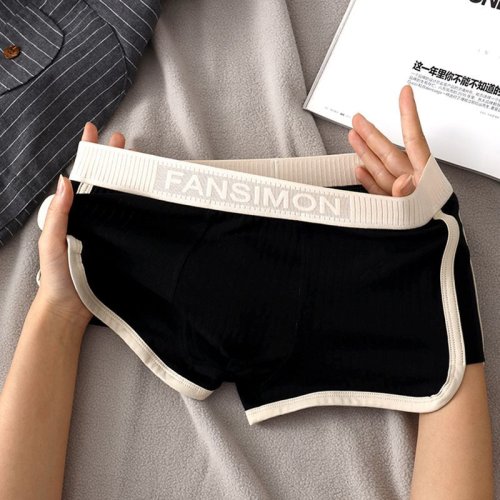 Imagen de Calzoncillos Boxer para Hombre con Diseño a Rayas, Ropa Interior Sexy y Cómoda, Pantalones Cortos Convexos en U, Lencería Masculina de Alta Calidad