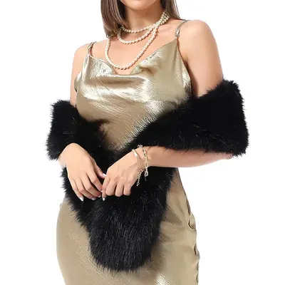 Image de Écharpe Fausse Fourrure Hiver Femme - Chaud & Mode