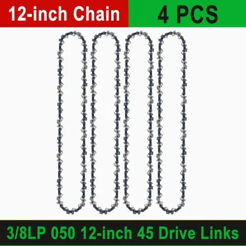 4pcs 12-pouce chaîne