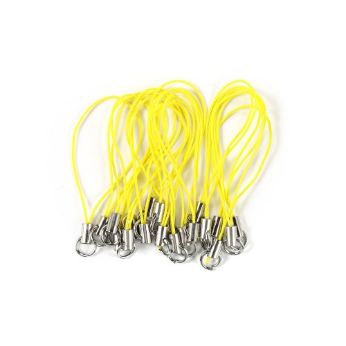 Bild von 50/100 stücke riemen Charm Cord Lanyard Strap Schnüre Hummer verschluss Seil Schlüssel anhänger Haken Mobile Set Charms für DIY Schmuck Zubehör