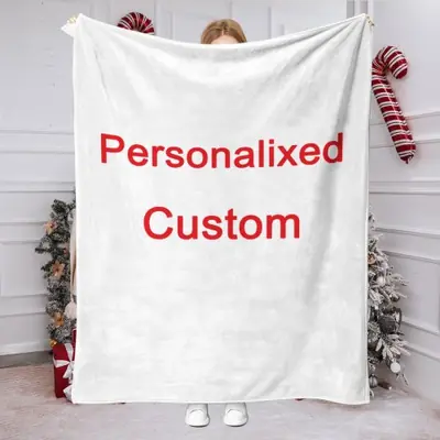 Image de Couverture Personnalisée en Flanelle Chaude et Douce