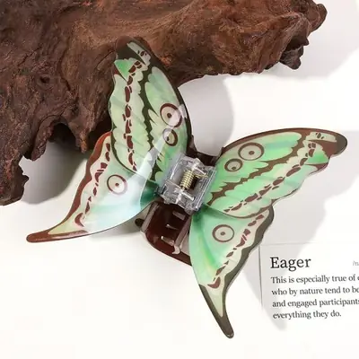 Image de Pince à Cheveux Papillon Élégante - Accessoire de Coiffure Coloré