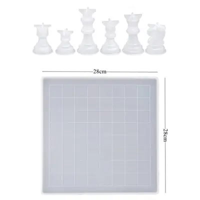 Image de Moule 3D Échecs Cristal - Résine Époxy
