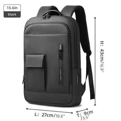 Image de Sac à Dos Élégant pour Ordinateur Portable - USB & Étanche