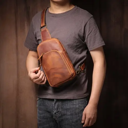 Image de Sac à Dos Vintage en Cuir - Style Rétro & Robuste