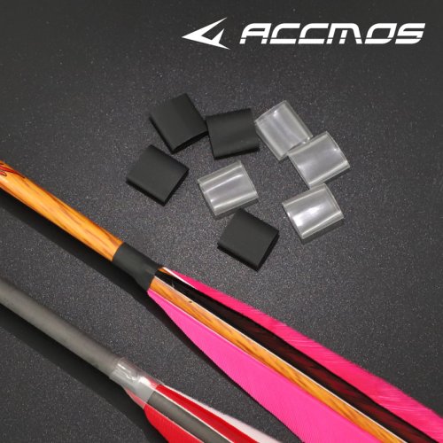 Image of 100-Piece Heat Shrink Tube Set for Real Feather Arrows – 6mm & 9mm Diameter Protective Sleeves for Archery Shafts