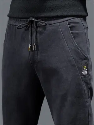 Image de Pantalon Jogger Denim Homme - Style Hip Hop & Streetwear