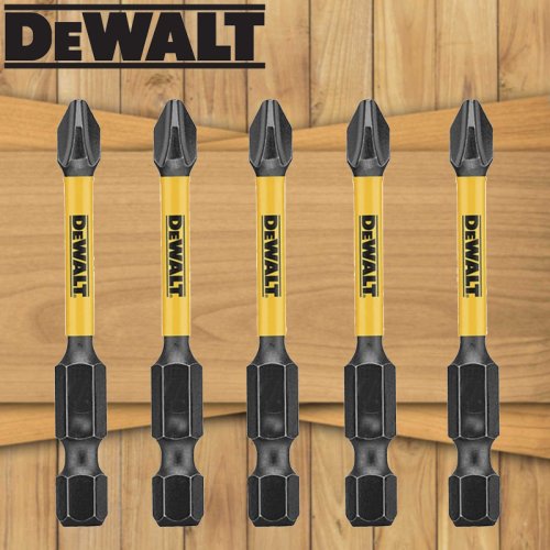 Image de Bits PH2 57mm Dewalt - Set de 5 pièces pour Impact Haute Vitesse