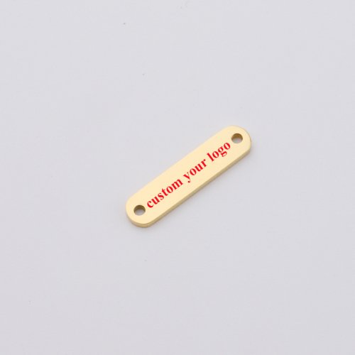 Afbeelding van Persoonlijke Metalen Taslabels – Gegraveerd met Uw Logo