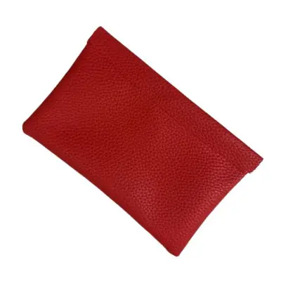 Image de Portefeuille Long Cuir Véritable avec Fermeture Automatique