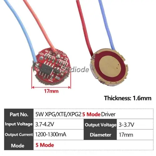 5W 17mm 5Mode