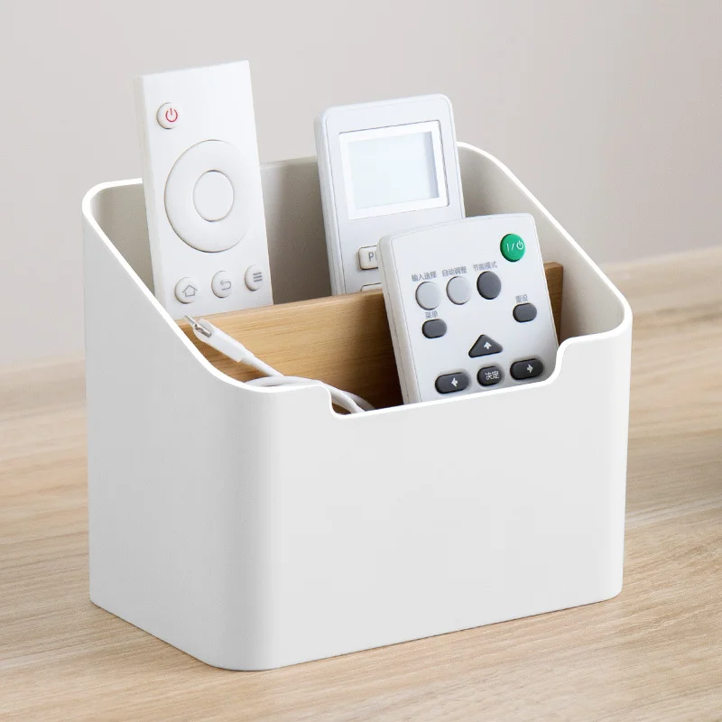 Natuurlijke Opbergdoos van Recyclebaar Plastic voor Bureau, Afstandsbedieningen, Tissues, Cosmetica en Kantoorbenodigdheden – Ideaal voor Woonkamerorganisatie