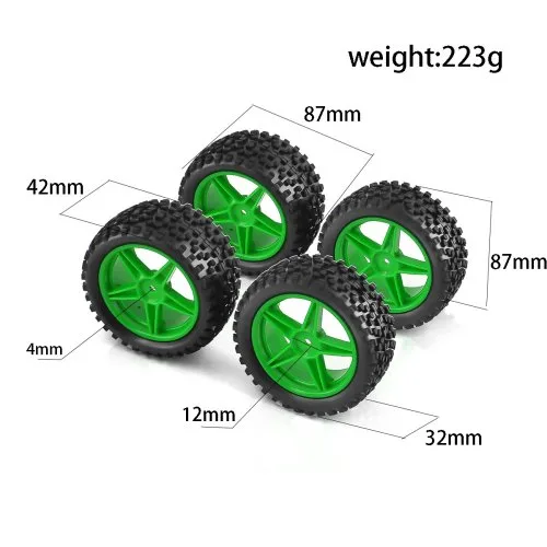 4pcs verde