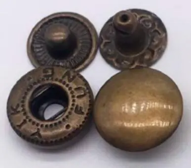 Image de Boutons Pression Métal 10mm, 12.5mm, 15mm - Kit de 200 Pièces