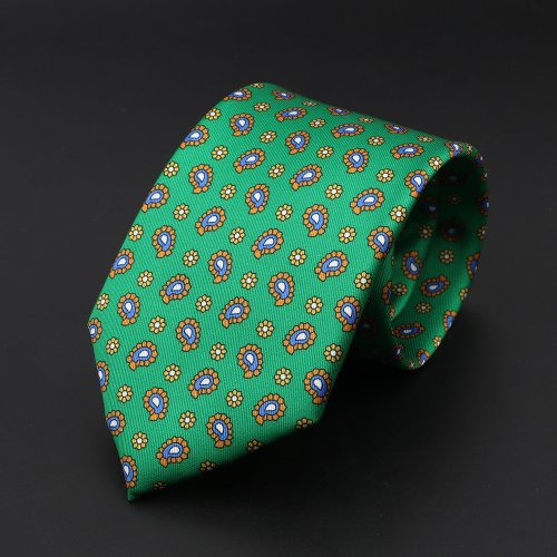 Image de Cravate Homme Soie - 51 Couleurs Mode Géométrique