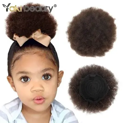 Image de Chignon Afro Bouclé 12 Pouces - Extension Synthétique