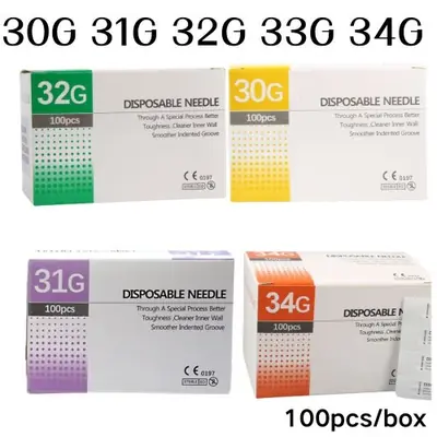Aiguilles Hypodermiques Ultra-Fines - 100 Pièces