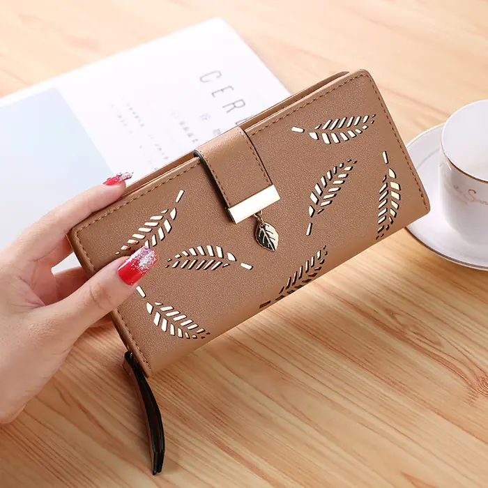 Image de Portefeuille Femme en Cuir PU - Élégant & Pratique
