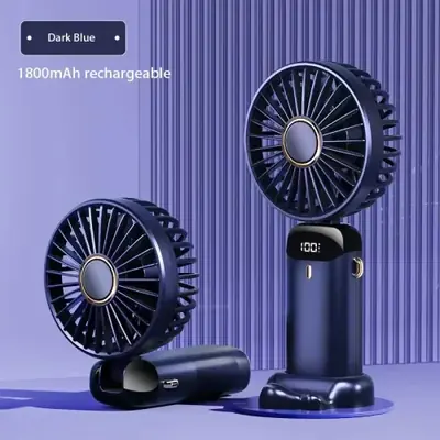 Ventilateur Portable avec Support Téléphone & Affichage LED