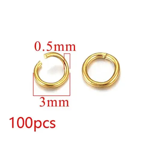 Oro 3mm 100 piezas