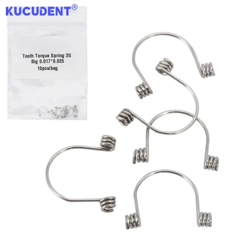 Immagine di 10 Pz/pacco Molle di Coppia Dentale Ortodontico Denti Anteriori Molle di Coppia Rettangolare Grande/Piccolo/Medio Molla In Acciaio Inox