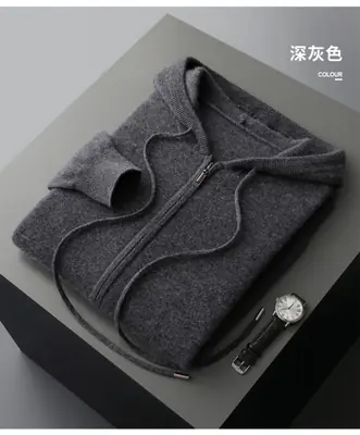 Image de Sweat à Capuche Homme Cachemire 2025 - Chaud & Élégant