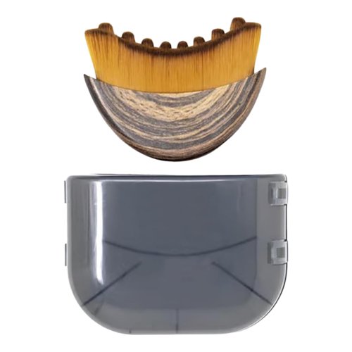 Immagine di Spazzola Faciale Portatile con Setole Morbide per Massaggio Linfatico e Esfoliazione Delicata – Strumento Professionale per Scolpire il Viso e Rilassamento Domestico