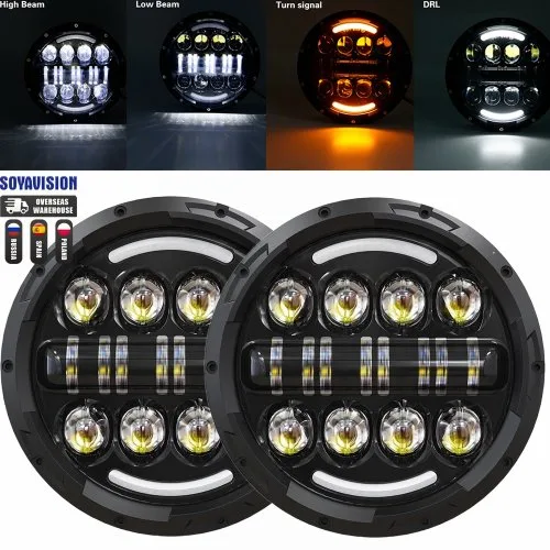 80w Halo light Black