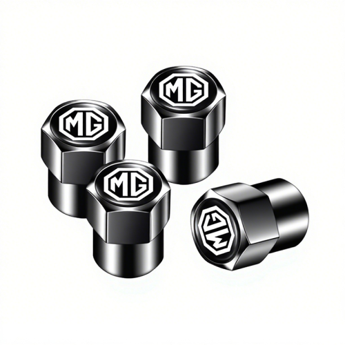 Afbeelding van Autoband met Ventieldopjes en Suède Cover - Autosleutelhanger Ring voor MG ZS, MG5, MG7, MG6, Cyberster, MG4 EV, ES5, HS, GT, GS, MG3, EZS, 3SW