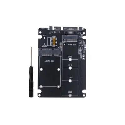 Image de Adaptateur M.2 NVMe/MSATA vers USB 3.0 - Boîtier SSD Portable